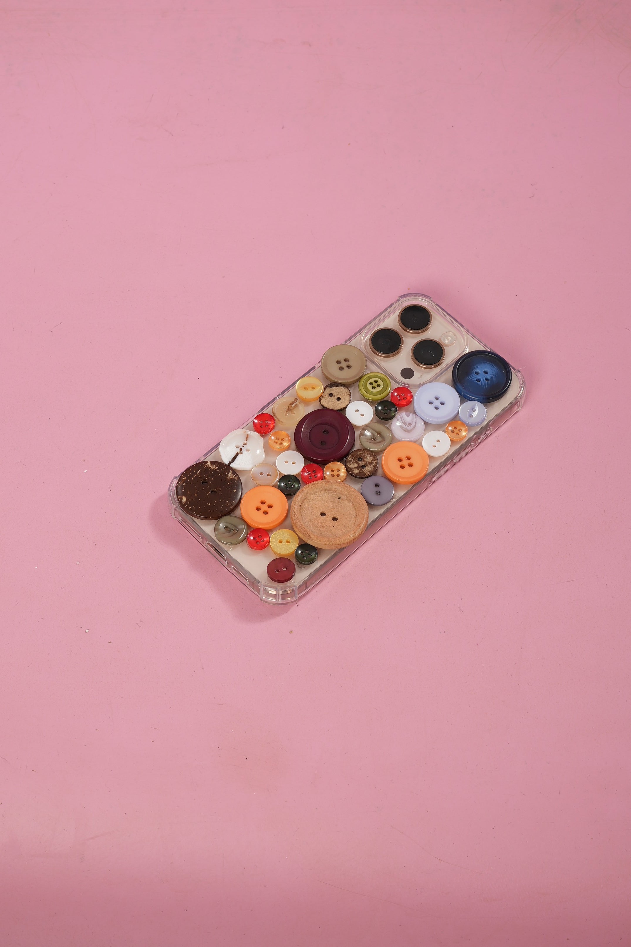 The Buttoned Mobile Cover
