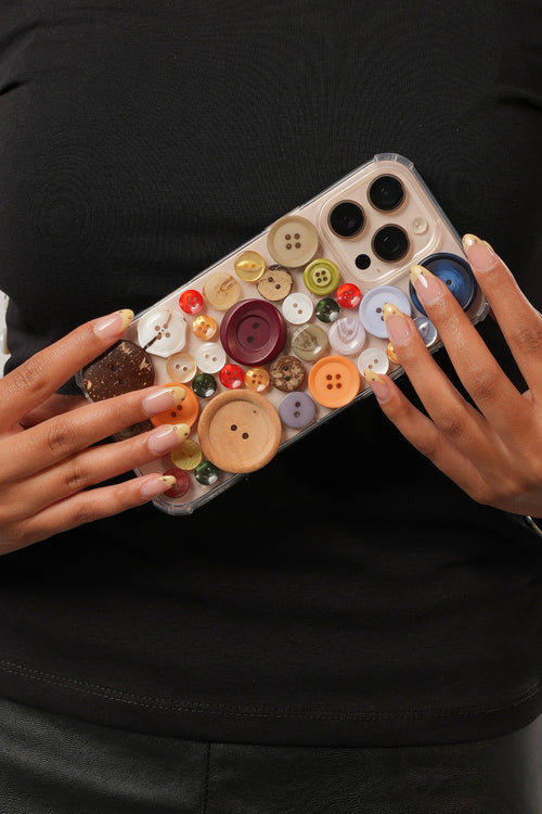 The Buttoned Mobile Cover
